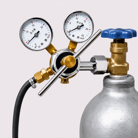 High Pressure Nitrogen Regulator with Dual Gauges