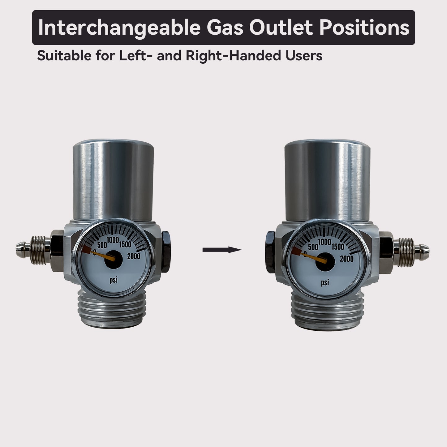 11Bar Push-Button CO2 Regulator, 8g Cartridge, M10×1 Thread