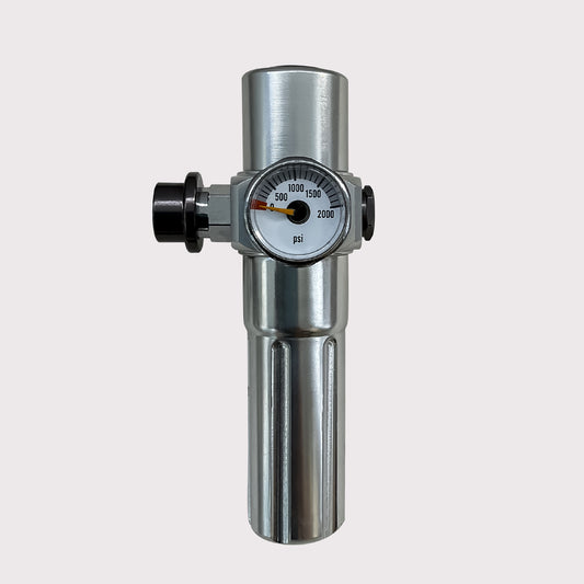 Push-Button CO2 Regulator 11Bar, 8g Cartridge, 8mm Female Quick Connector
