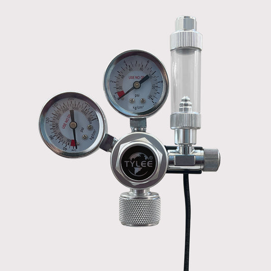 Dual Gauge CO2 Regulator with Solenoid Valve