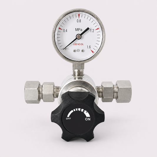 1.6 MPa Stainless Steel Pressure Regulator with Compression Fittings