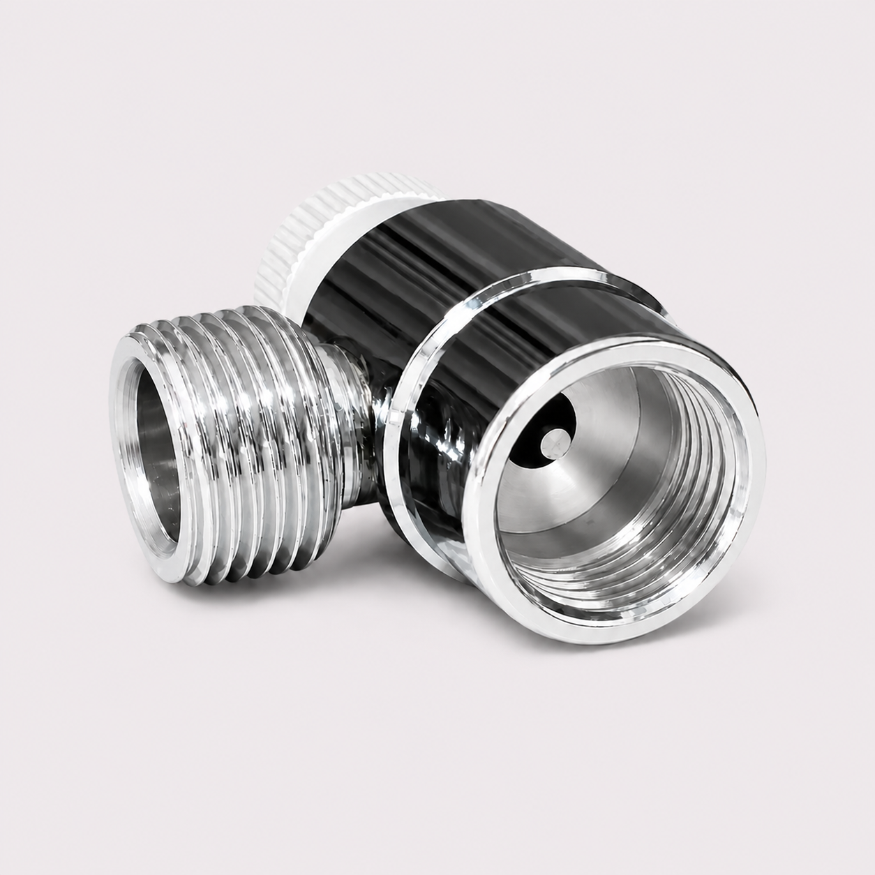 CGA320 Paintball CO₂ Cylinder Adapter with Knob