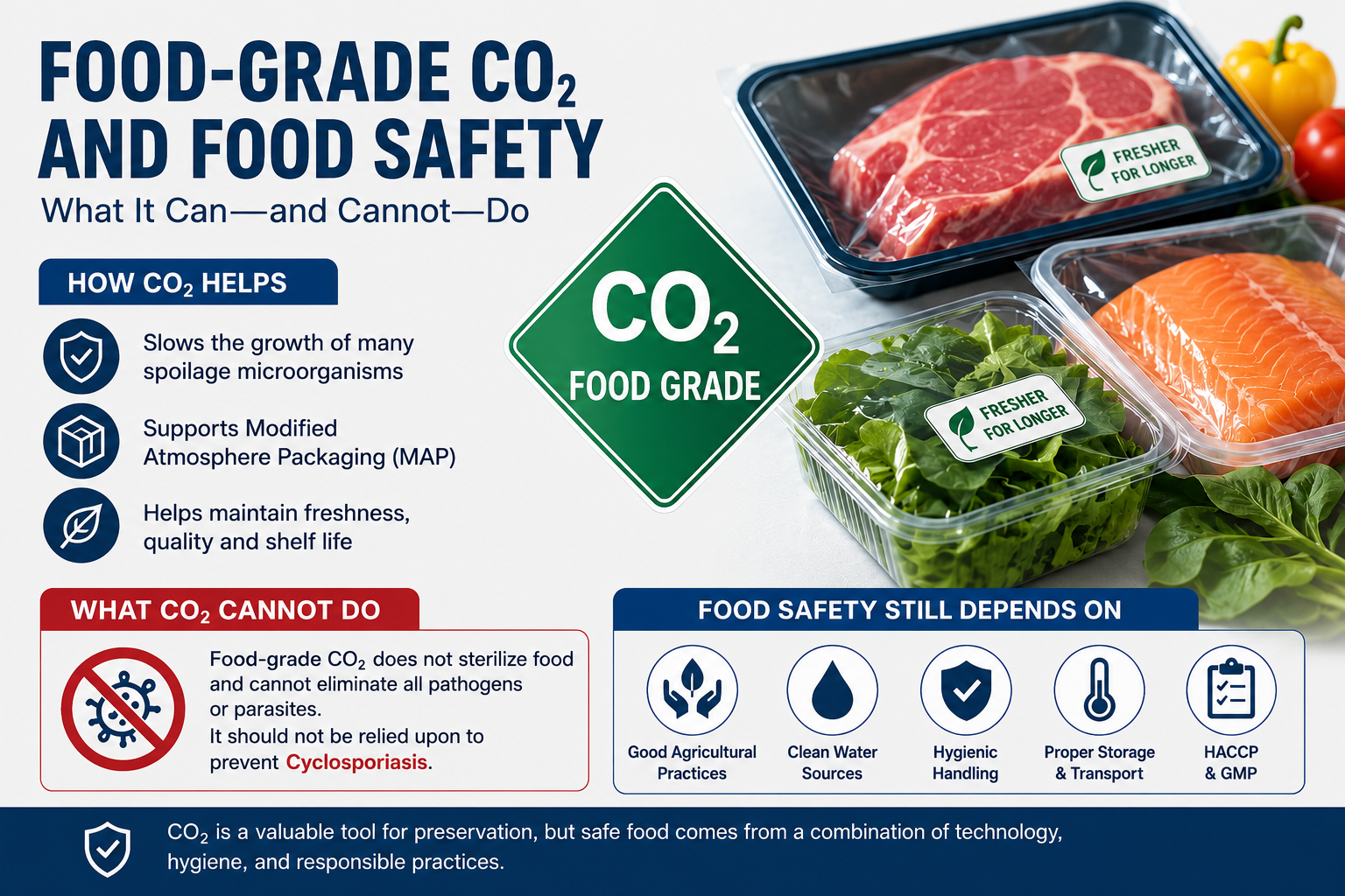 Food-Grade CO₂ and Food Safety: Benefits & Limitations – 欣兴霖业