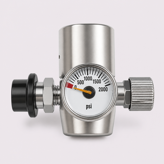 10.5 Bar Constant Pressure Regulator for 16g / 95g CO₂ Cartridge, 8mm Quick-Connect Female Outlet Valve
