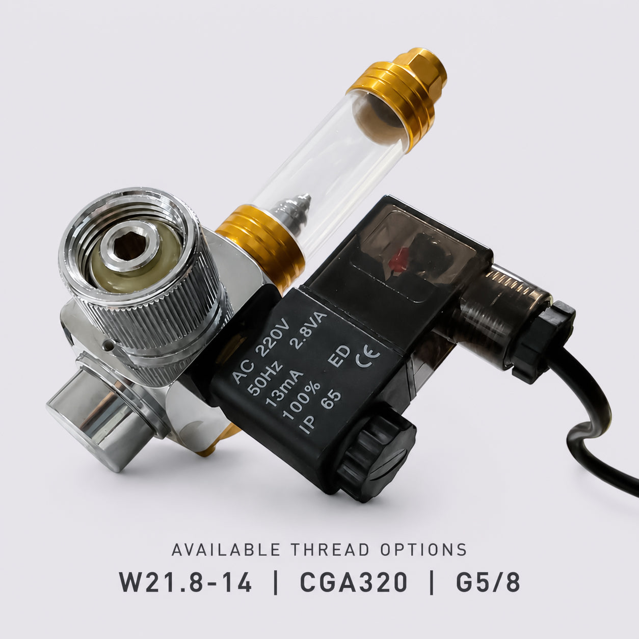 Aquarium CO2 Regulator with Mini Gauge