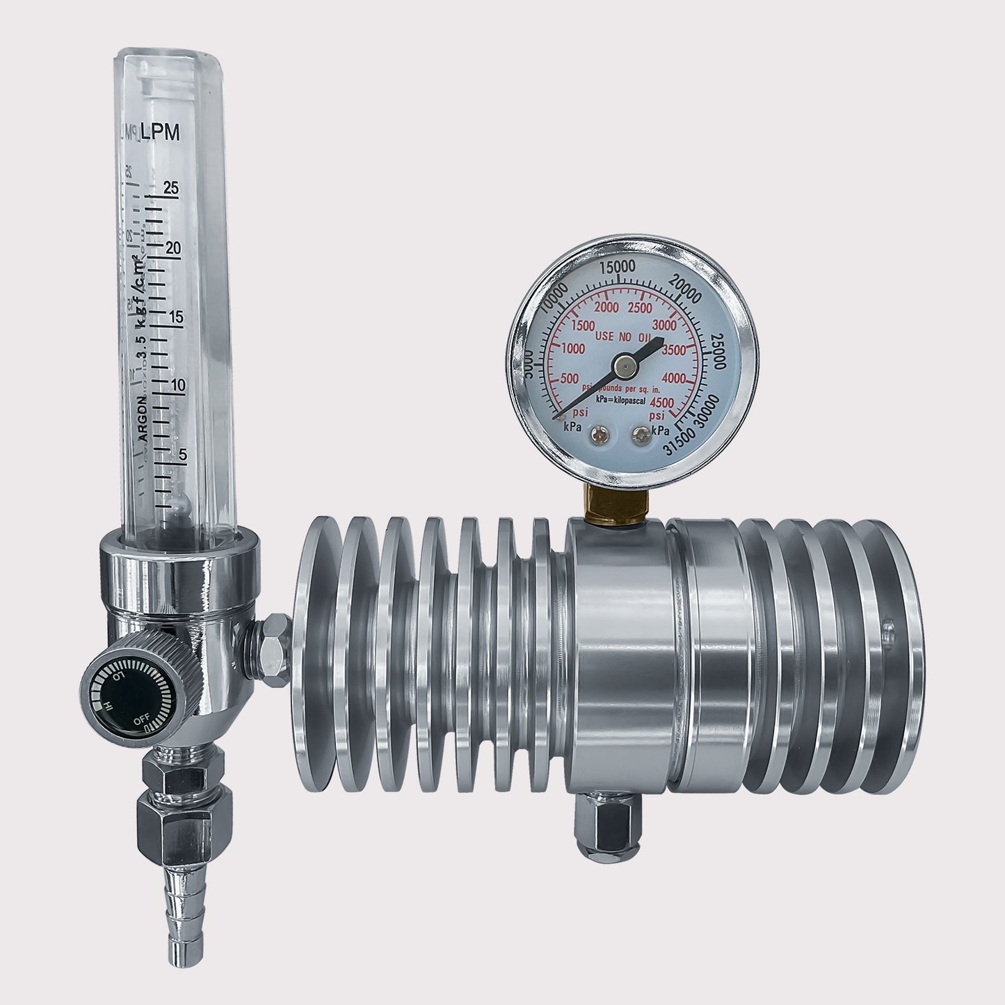 Single-Stage CO2 Regulator with Flowmeter
