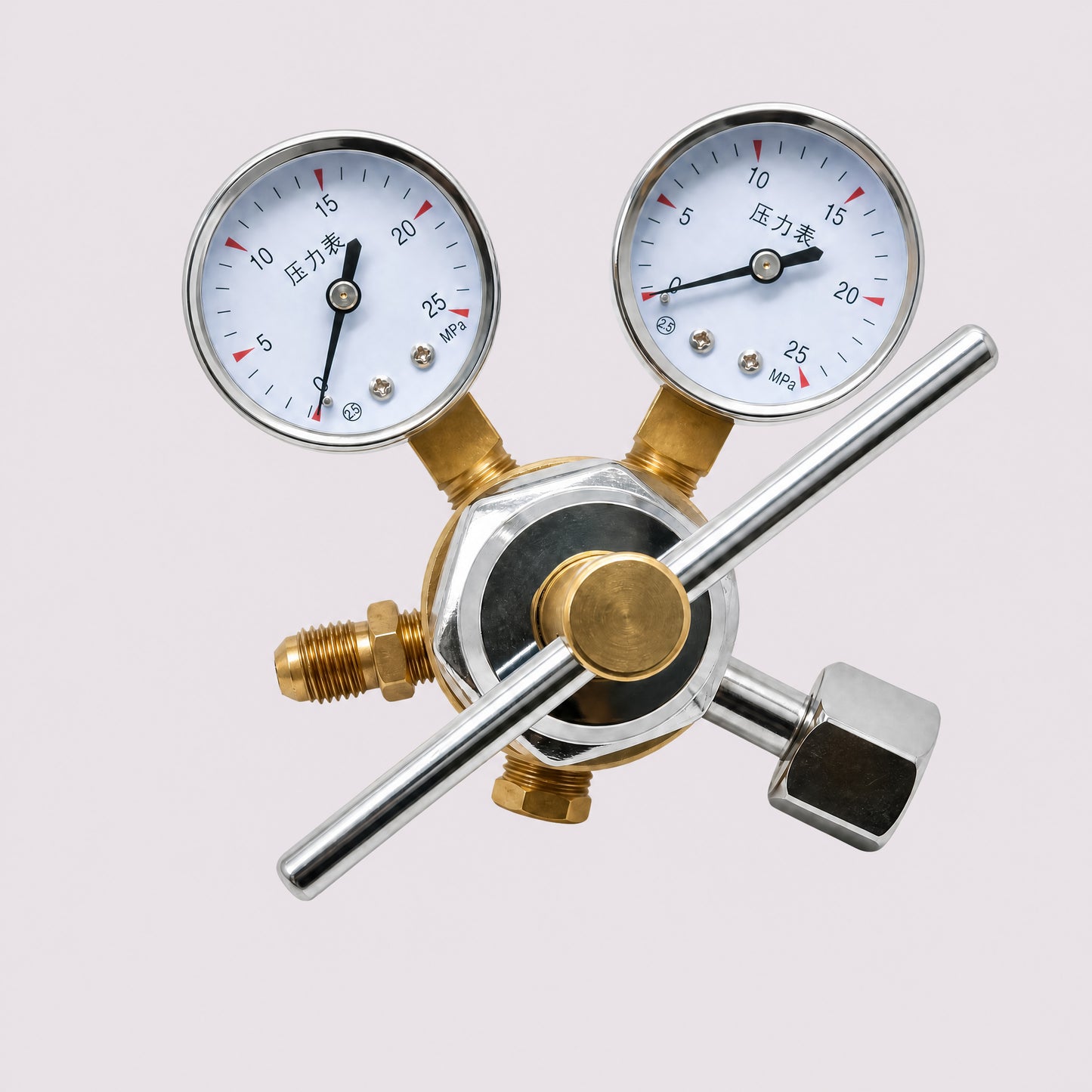High Pressure Nitrogen Regulator with Dual Gauges