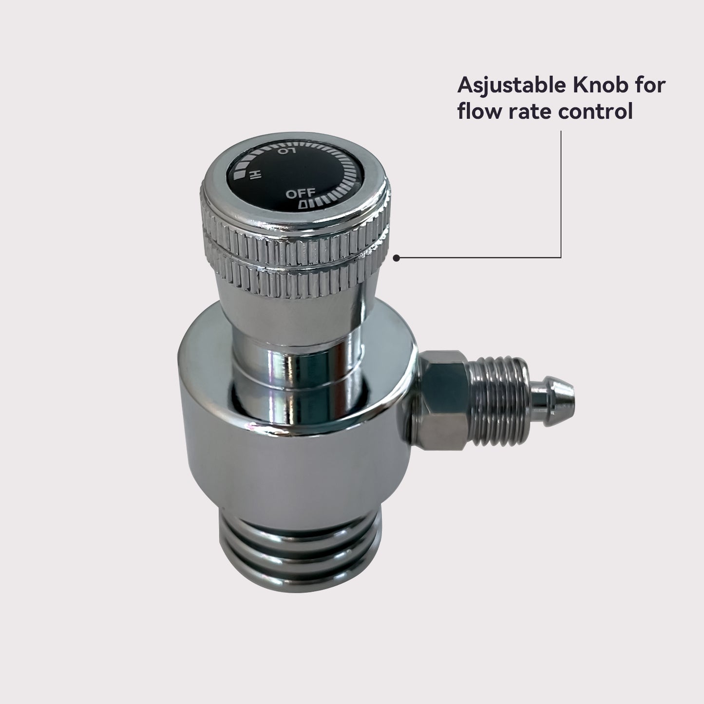 Mini Flow Control Valve for 16g CO2 Cartridge 3/8-24UNF