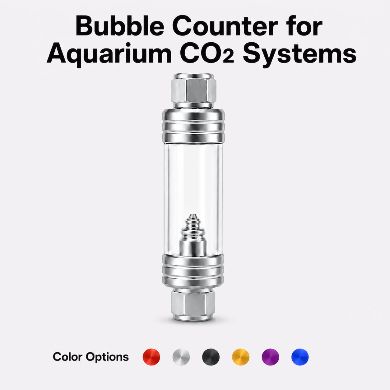 Inline Style CO2 Bubble Counter for Aquarium