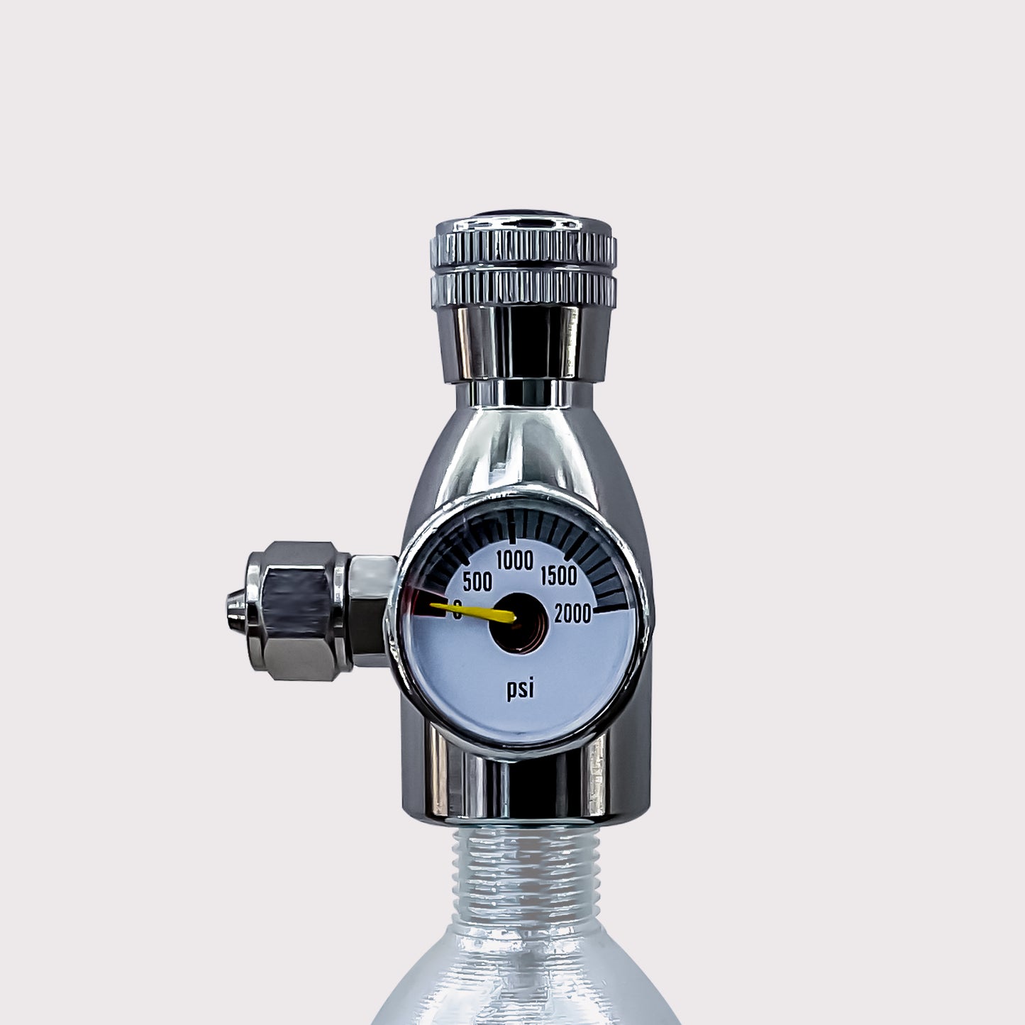 Mini CO2 Flow Control Valve, 5/8-18UNF, for Paintball CO2 Tank