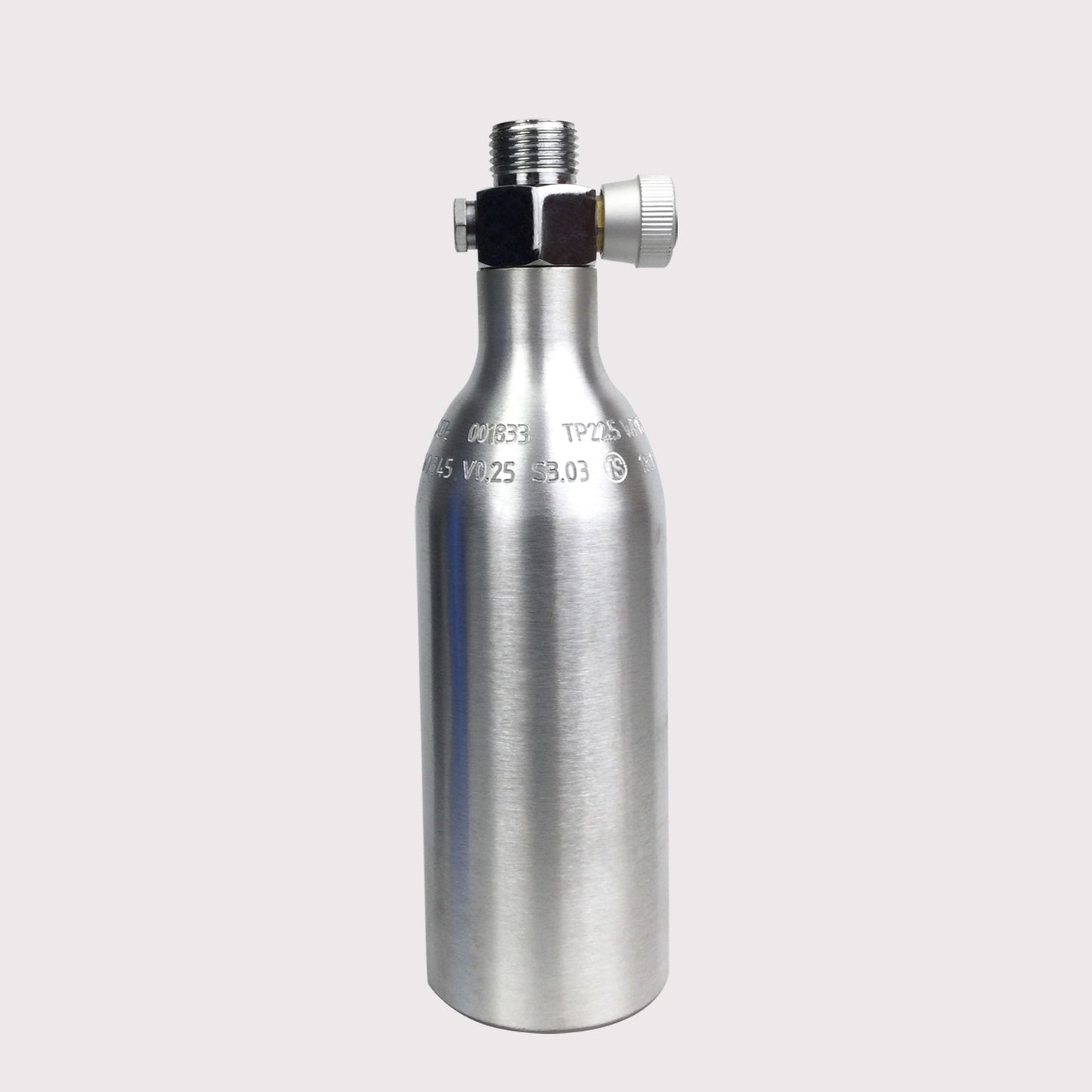 0.25L Aluminum Alloy CO₂ Gas Cylinder with On/Off Valve
