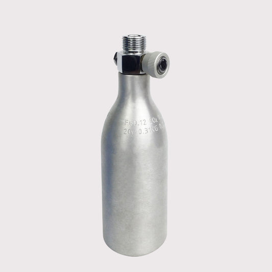 0.21L Aluminum Alloy CO₂ Gas Cylinder with On/Off Valve