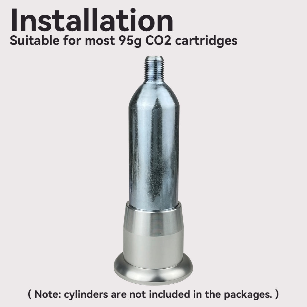 CO2 Cartridge Holder for 95g and 74g CO2 Cartridges