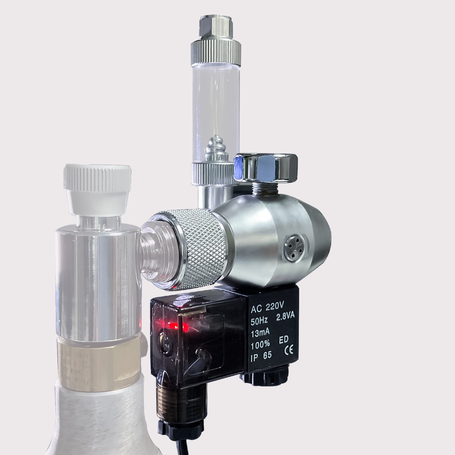 Aquarium CO₂ Regulator with Solenoid Valve & Bubble Counter