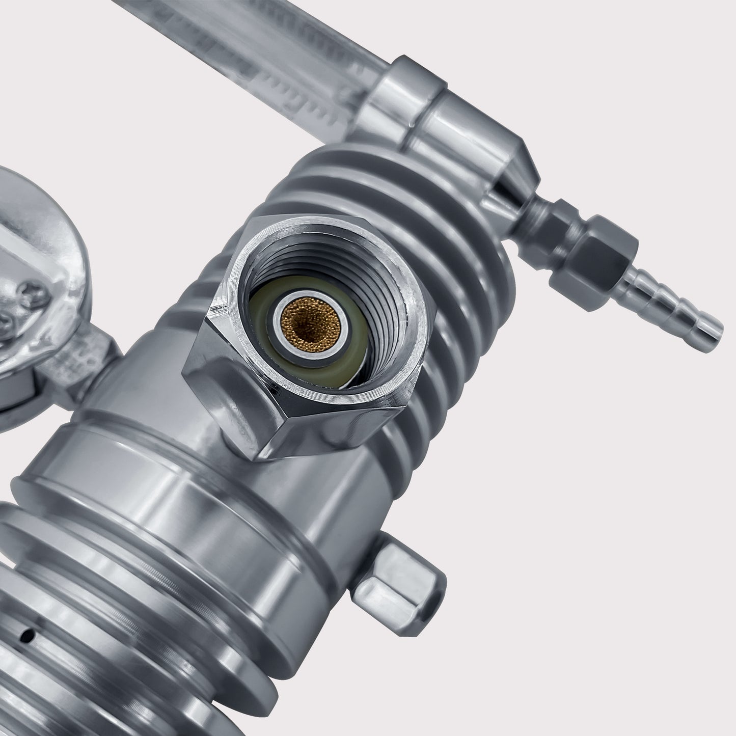 Single-Stage CO2 Regulator with Flowmeter