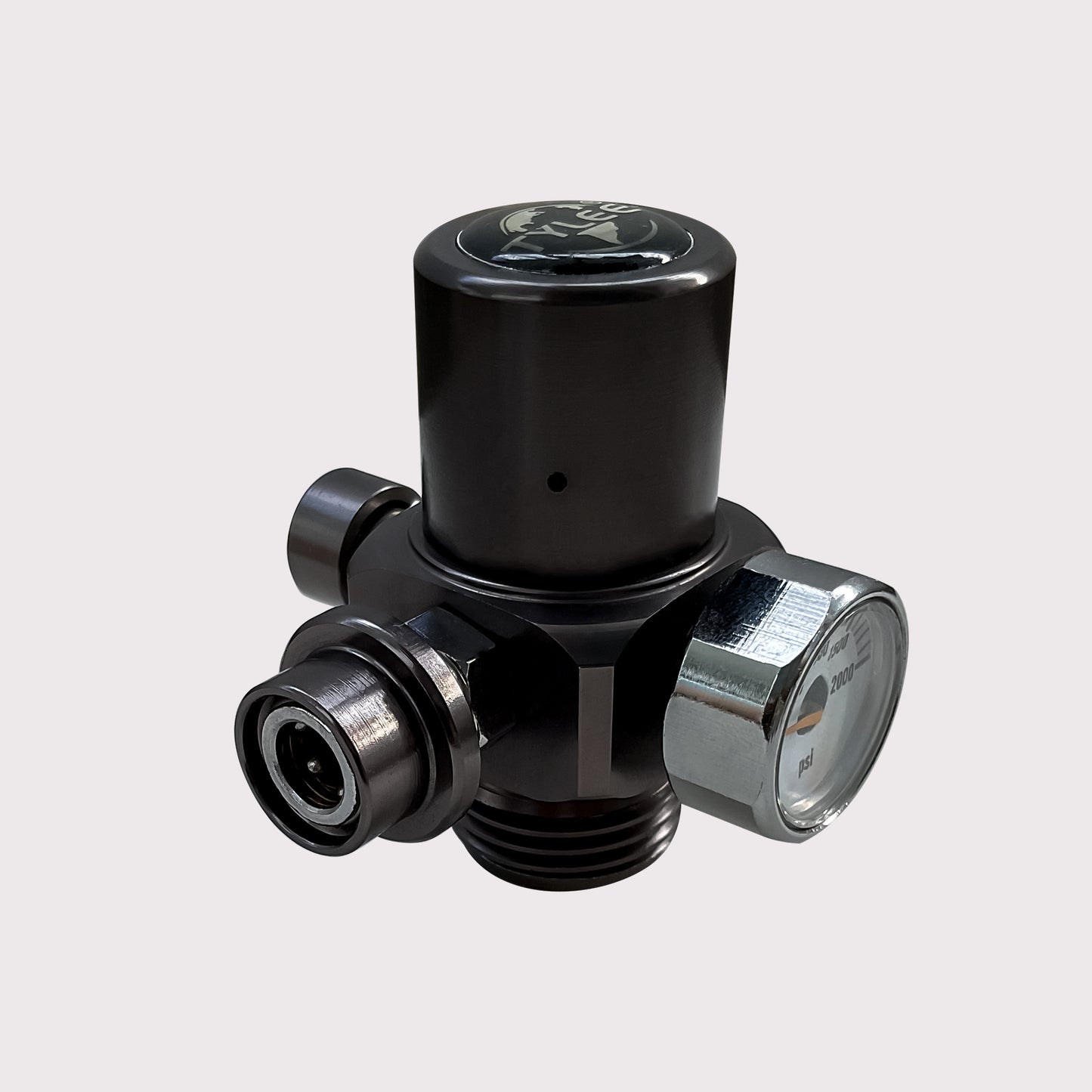 Push-Button CO2 Regulator 11Bar, 8g Cartridge, 8mm Female Quick Connector