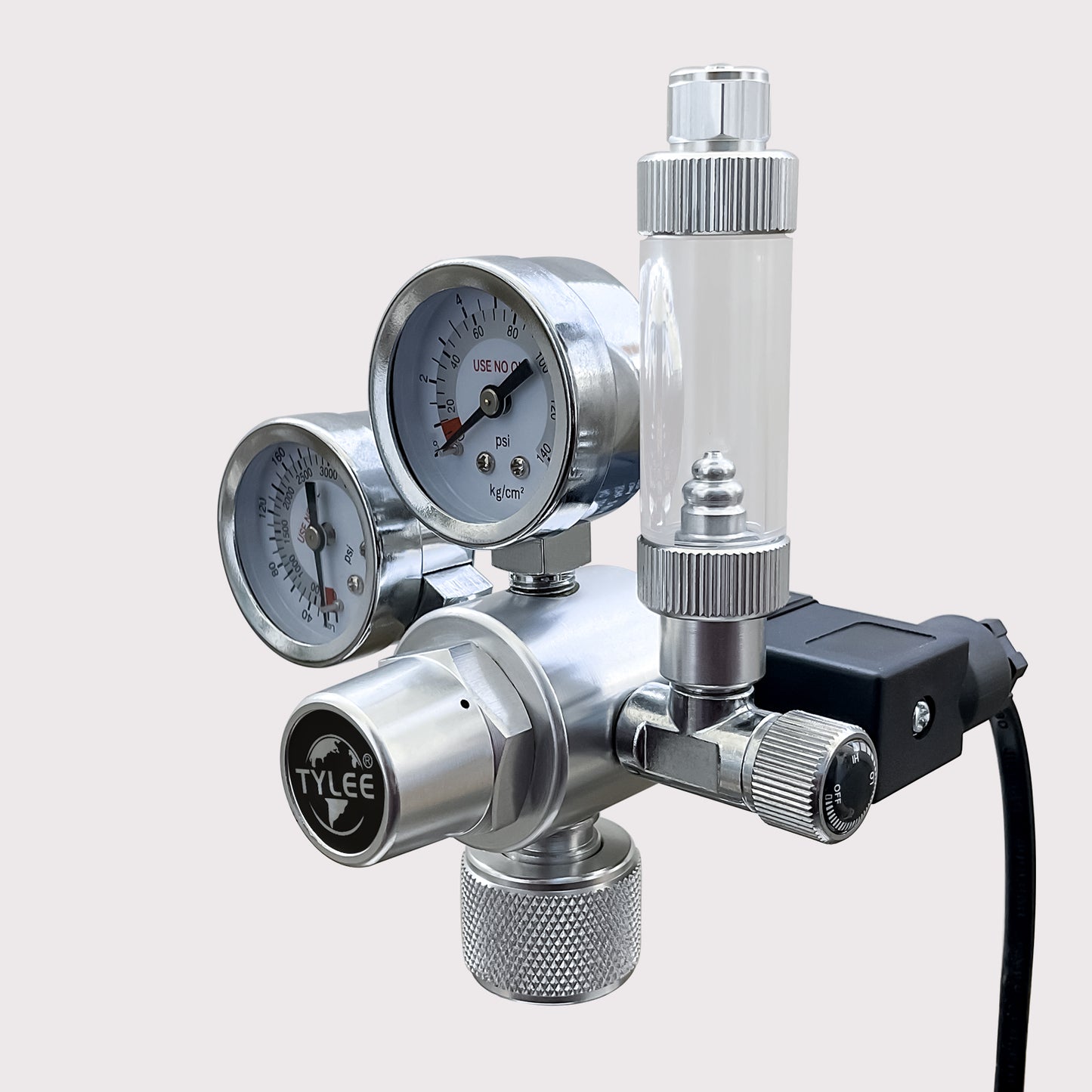 Dual Gauge CO2 Regulator with Solenoid Valve