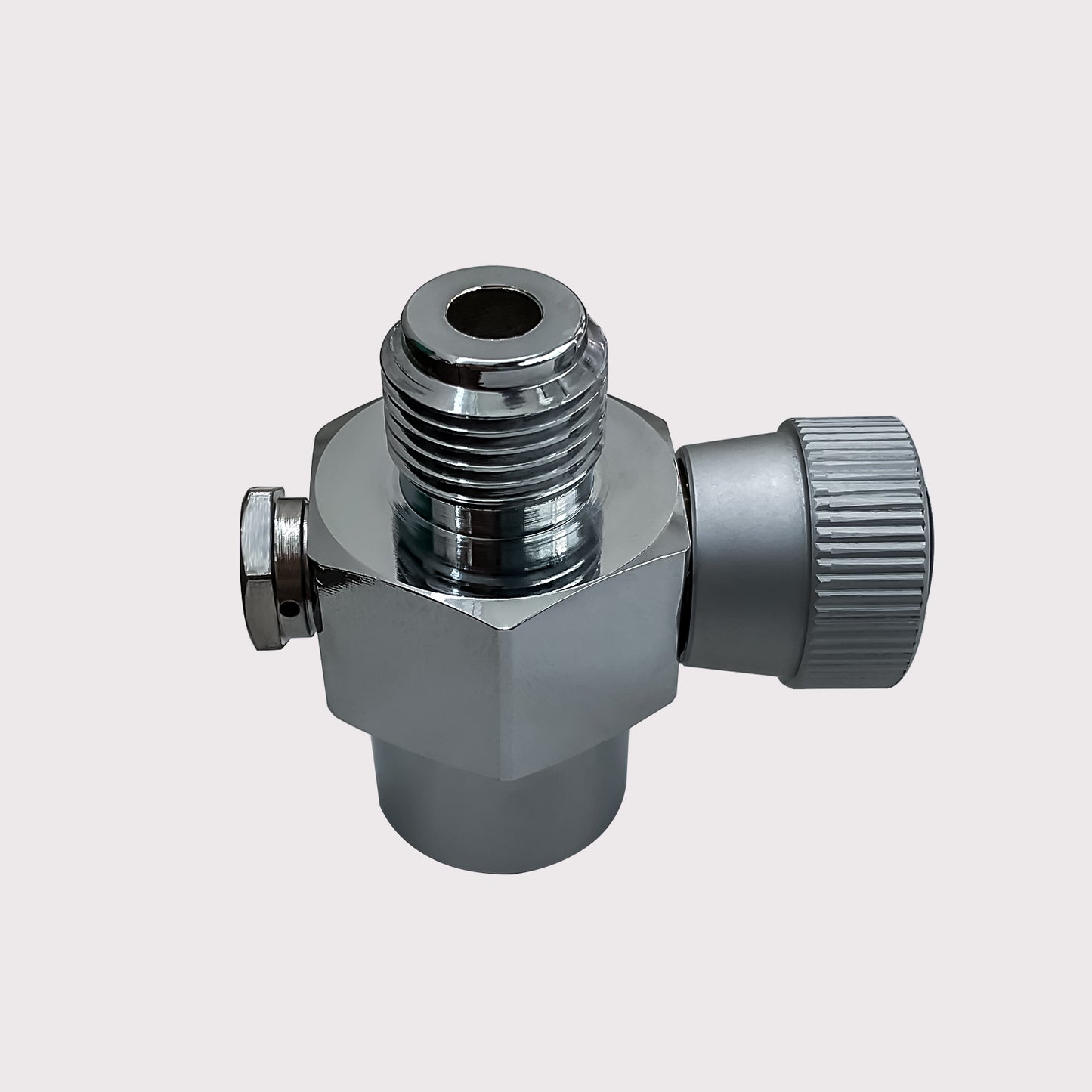 95g CO₂ Cylinder Adapter – 5/8-18 UNF Female to Male with On/Off Control Knob