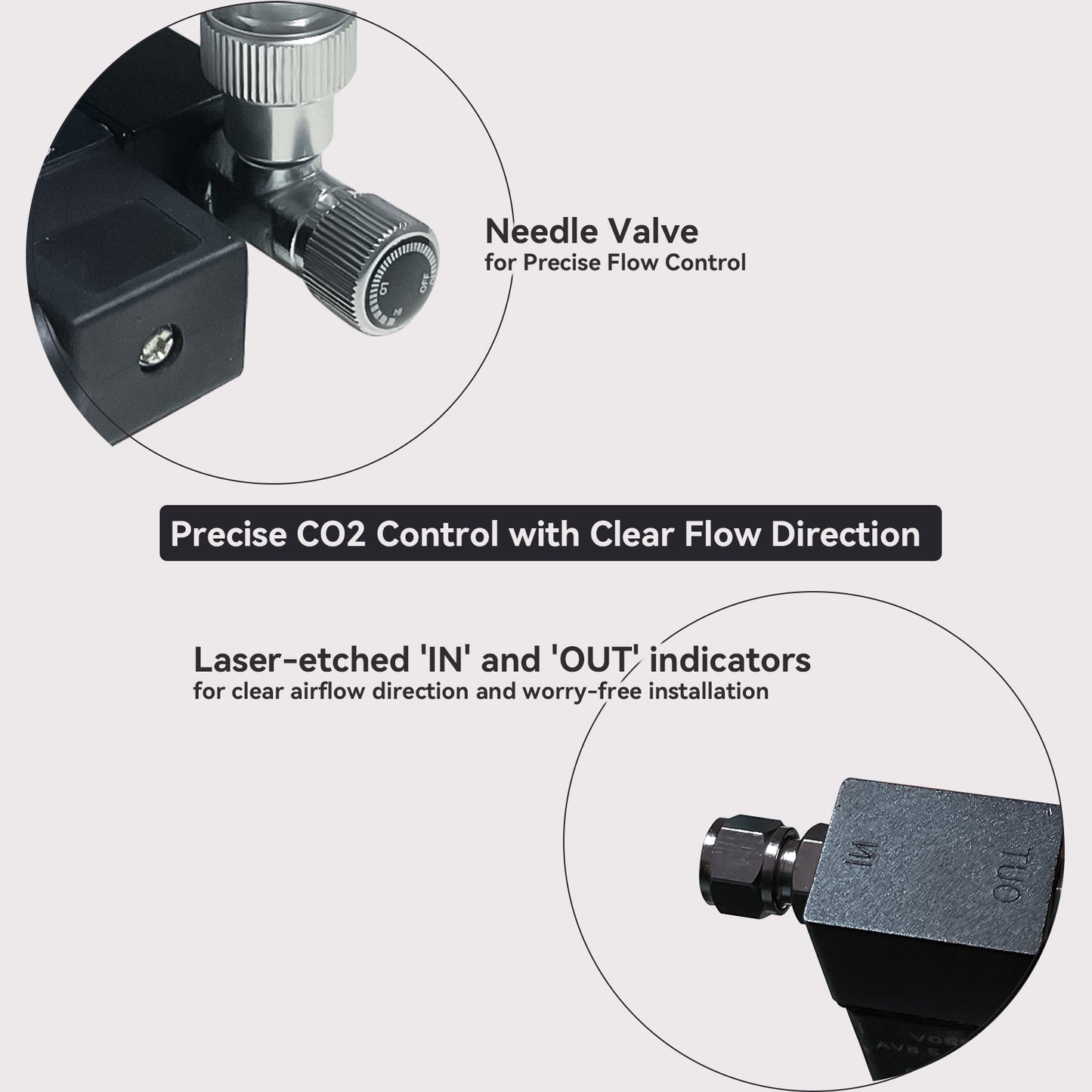 CO₂ Solenoid Valve with Integrated Precision Needle Valve