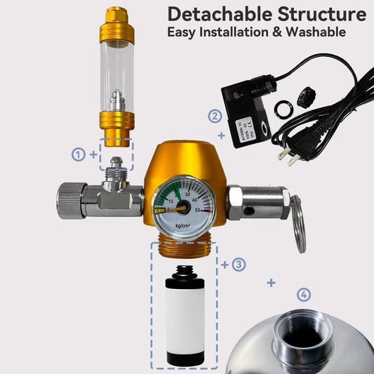 1L Stainless Steel CO₂ Generator