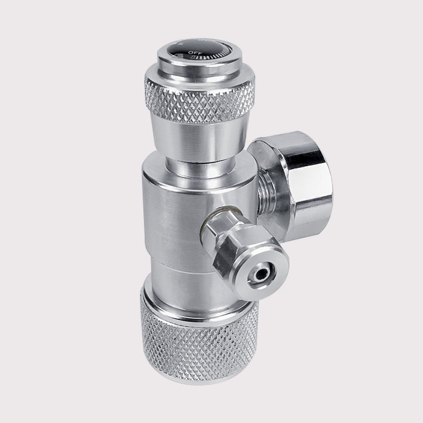 Flow Control Valve with Pressure Gauge for Gas Cylinders