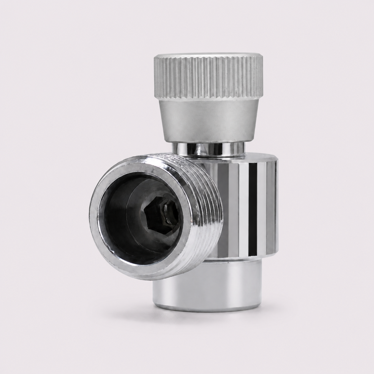 M10x1 to W21.8 / CGA320 CO2 Adapter for Disposable Cylinders